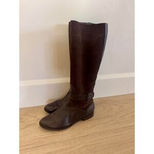 Cole Haan Brown Suede Riding Boots Women teen Tall Boots size 6